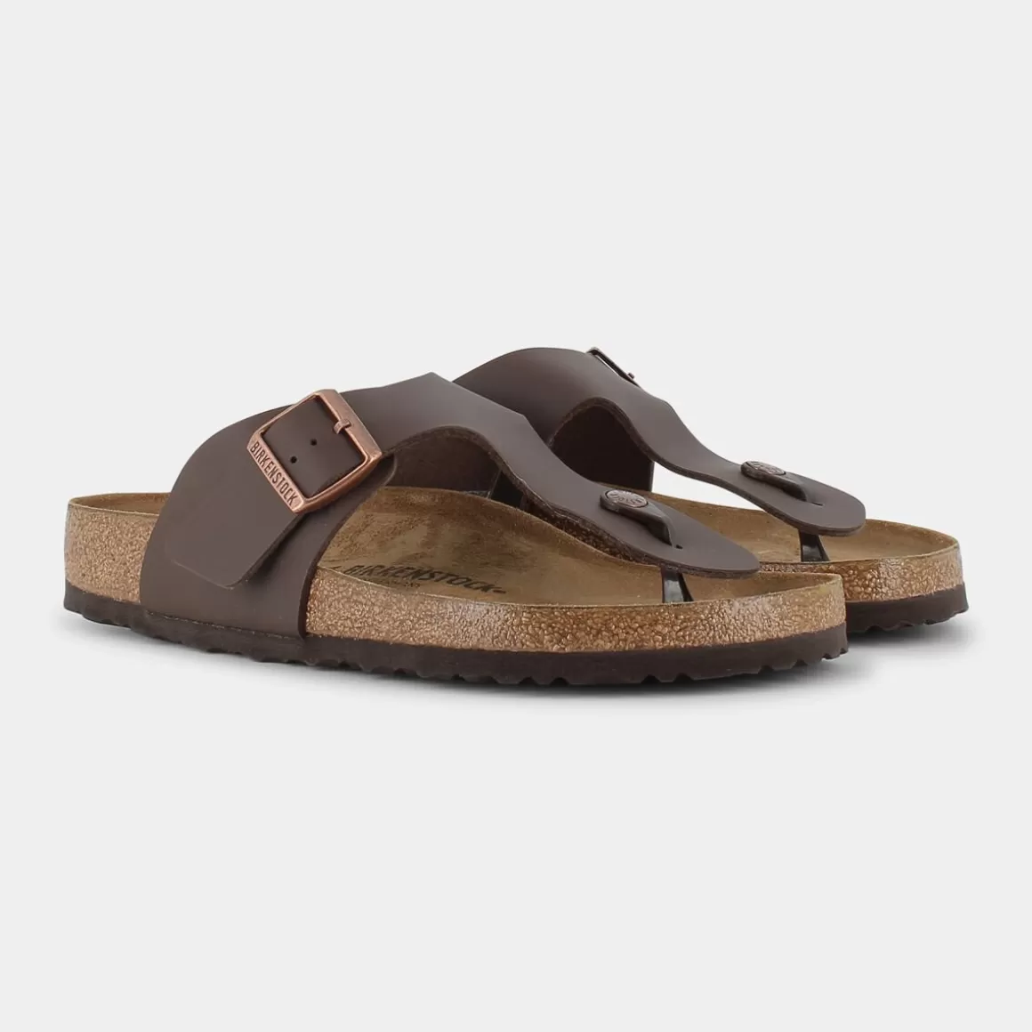 Outlet BIRKENSTOCK 044701 Ramses Dark Brown - Infradito Marrone