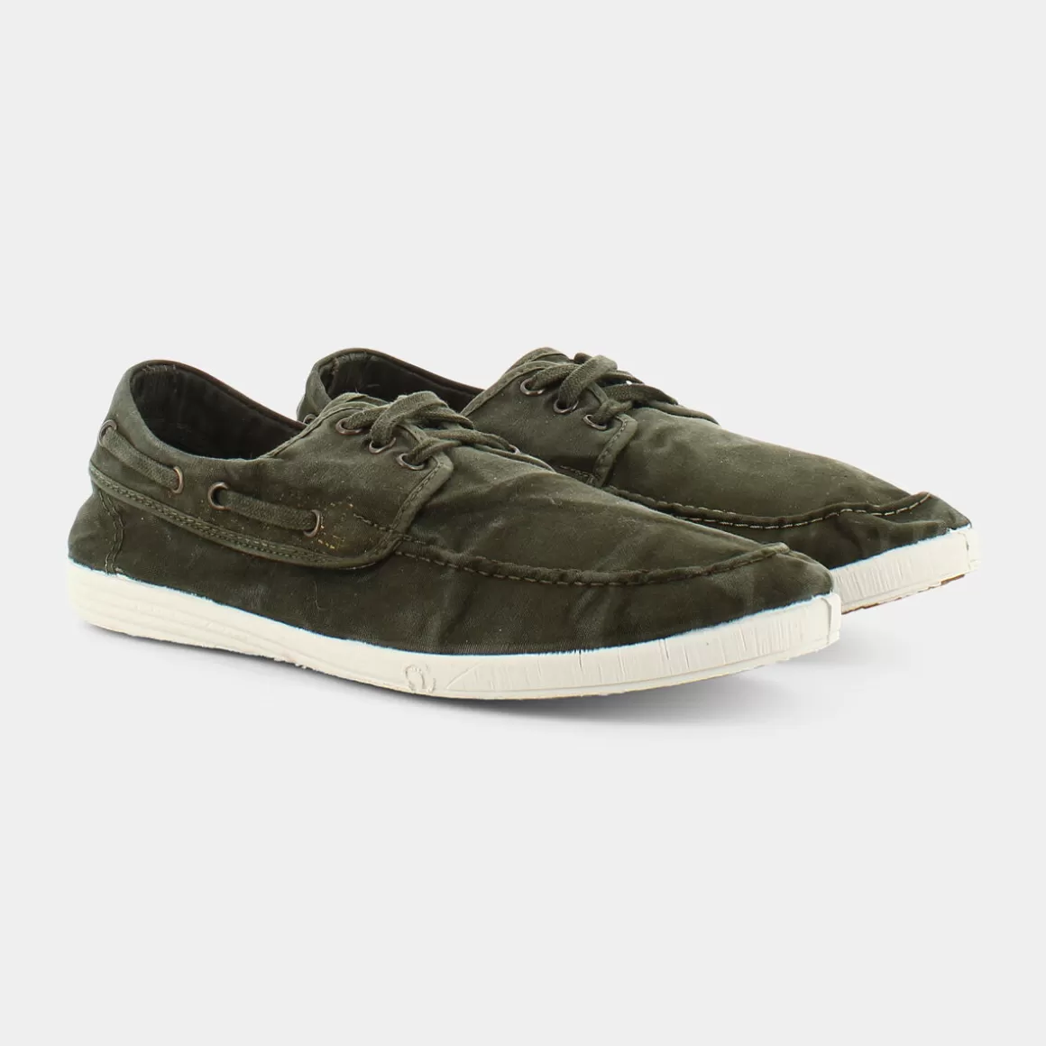 Outlet NATURAL WORLD 303E Elbrus Kaki - Stringate Verde