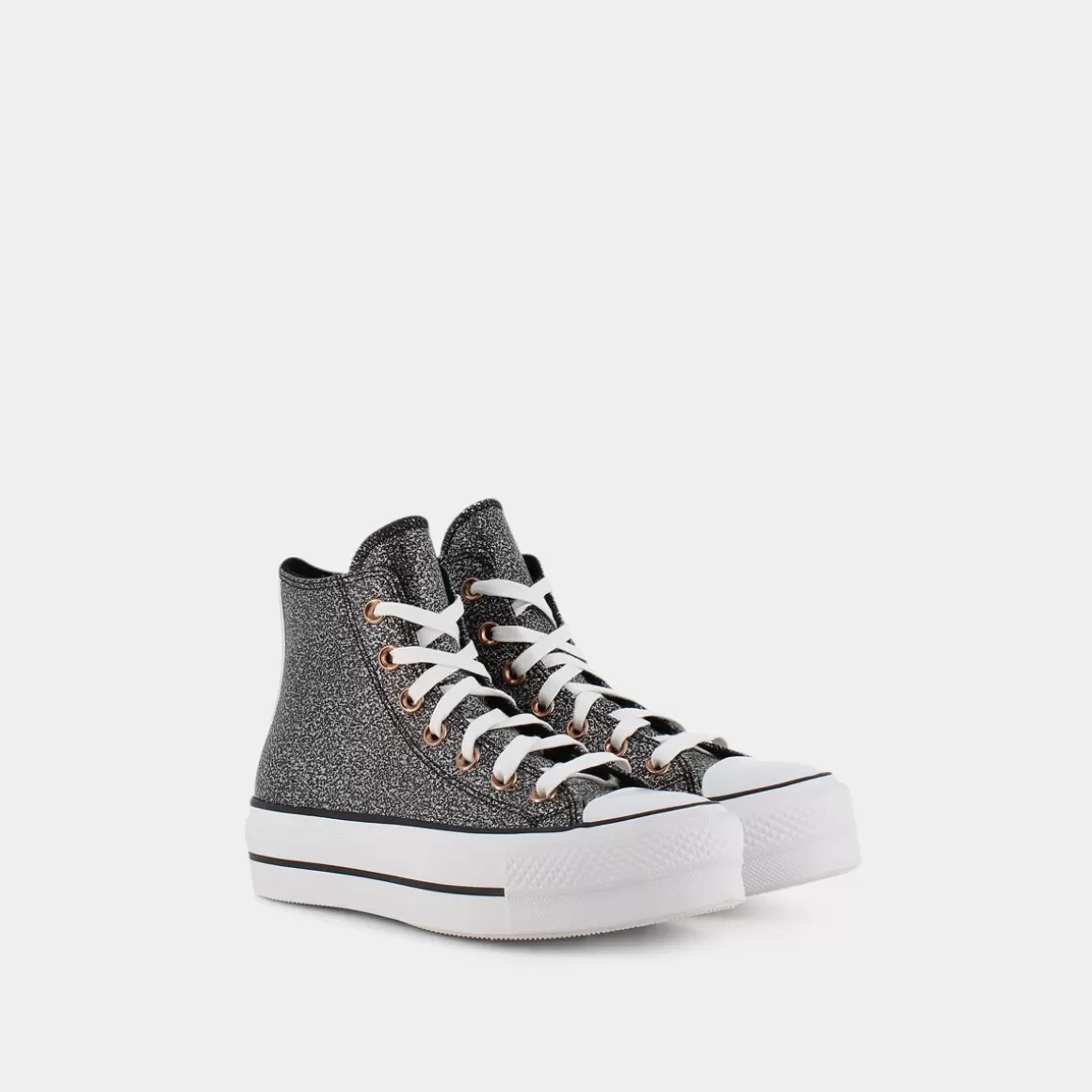 Clearance CONVERSE A01301C Chuck Taylor All Star Lift Black/Copper/White - Sportive Nero