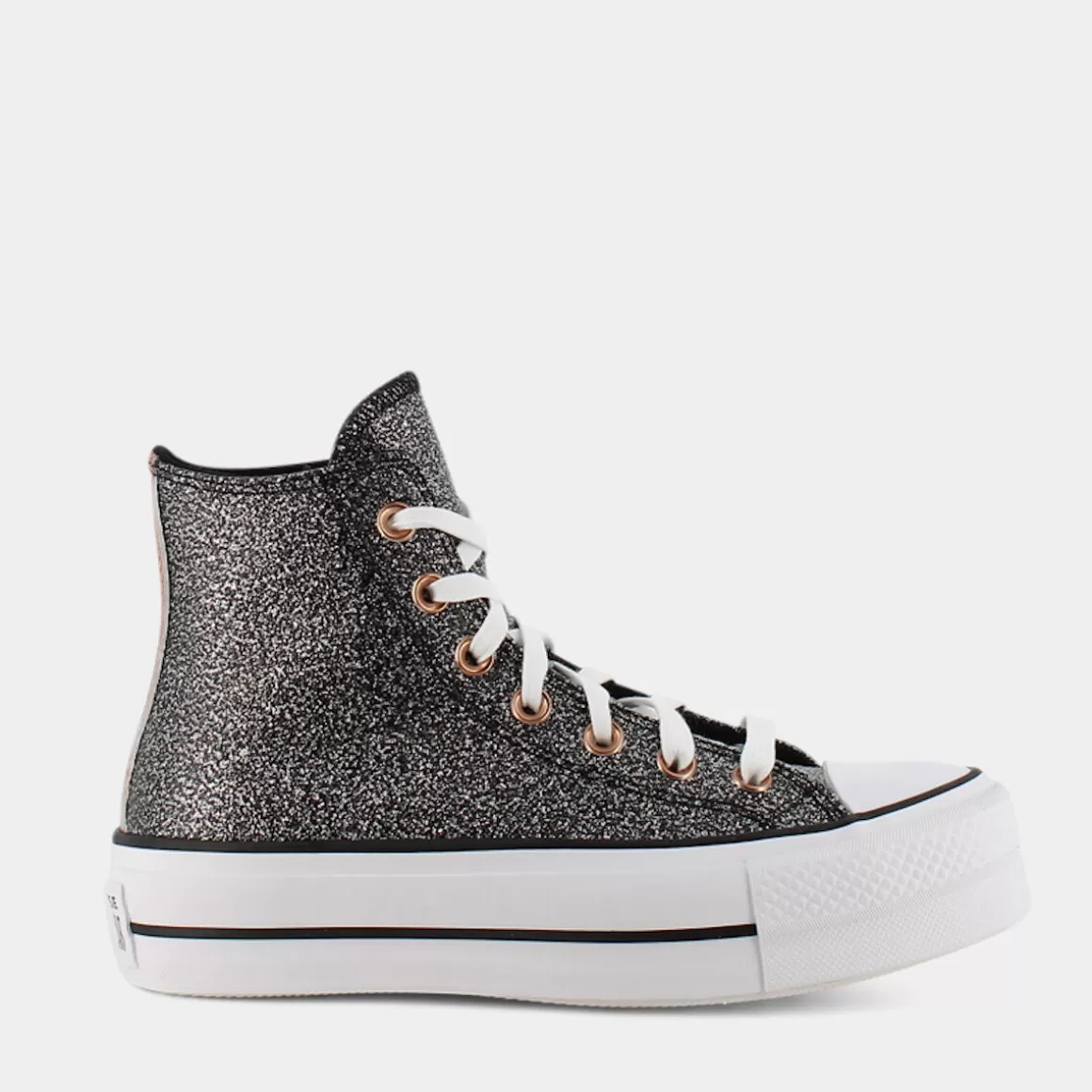 Clearance CONVERSE A01301C Chuck Taylor All Star Lift Black/Copper/White - Sportive Nero